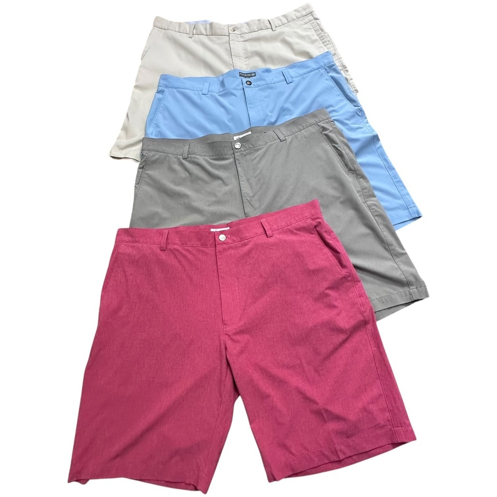 Peter Millar Mens Lot‎ of 4 Performance  Golf Shorts Sz 40 Golfers Bundle